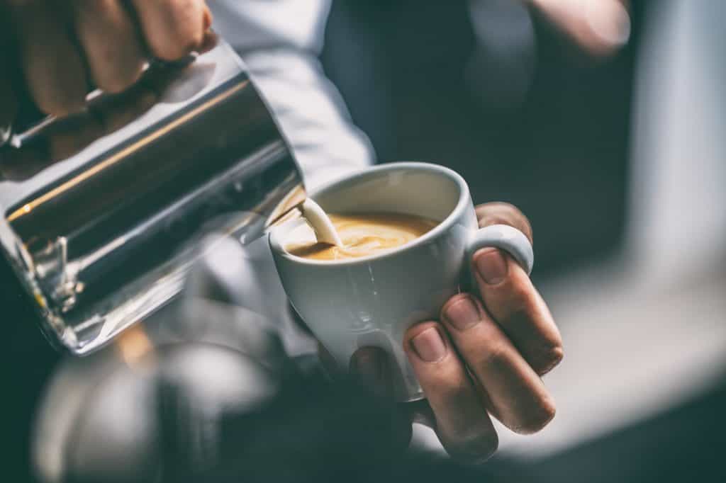 Barista at work